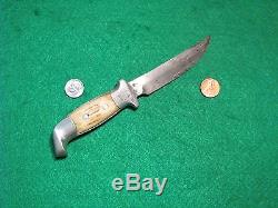 Sheath LG M Blade Hunt Ruana Bonner Fighting Knife Buck Stag #1 ORG Fold Case