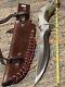 Silver Stag Fixed Blade Hunting Knife (Alaskan Camper) with Sheath. Made In USA