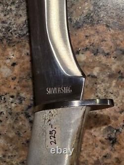 Silver Stag Fixed Blade Hunting Knife (Alaskan Camper) with Sheath. Made In USA