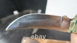 Silver Stag Fixed Blade Stag Handle Hunting Knife