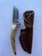 Silver Stag Hand Made Fixed Blade Knife D2 Point Series Sharp Forest With Sheath