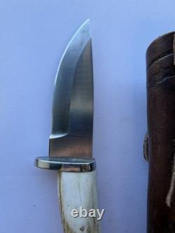 Silver Stag Hand Made Fixed Blade Knife D2 Point Series Sharp Forest With Sheath