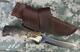 Silver Stag SG4.75ES Genuine Bullnose Fixed Blade Knife Brown Leather Sheath