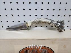 Silver stag fixed blade knives