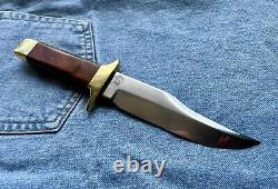 Smith & Wesson Bowie Fixed Blade Hunting Camp Knife #6010 + Custom Sheath S&W