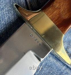 Smith & Wesson Bowie Fixed Blade Hunting Camp Knife #6010 + Custom Sheath S&W