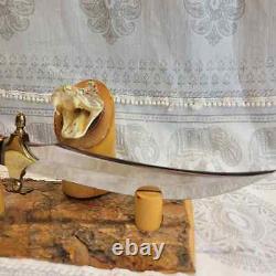 Snake skin Hunting knife with snake stand