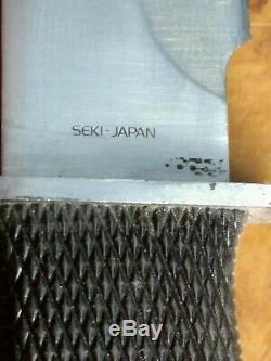 Sog Seki Japan Original Govt Agent 5 Rubberized Handle 6 Fixed Blade Knife
