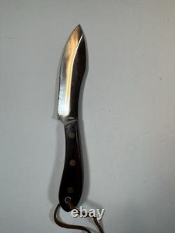 Solingen Germany PIC Vintage Canadian Trapper Knife with Sheath 10.5