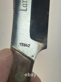 Solingen Germany PIC Vintage Canadian Trapper Knife with Sheath 10.5