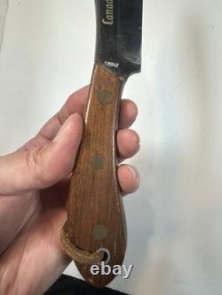 Solingen Germany PIC Vintage Canadian Trapper Knife with Sheath 10.5