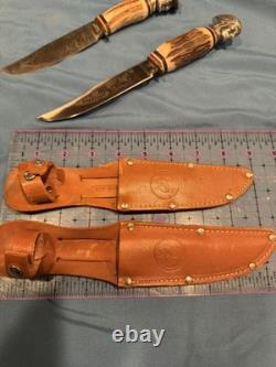 Solingen Kissing Crane Germany Stag KC1 Indian Head & KC2 Cowboy