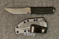 Spartan Blades Formido Black Fixed Blade Knife With Custom Paracord & Kydex Sheath