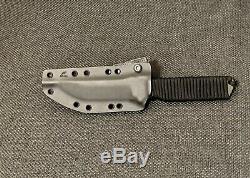 Spartan Blades Formido Black Fixed Blade Knife With Custom Paracord & Kydex Sheath