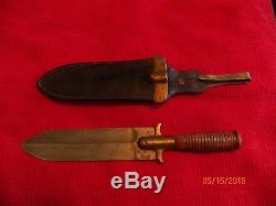 Springfield 1880 Indian Wars Hunting Knife/watervilet Arsenal Scabbard Original