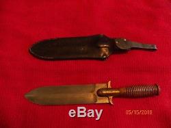 Springfield 1880 Indian Wars Hunting Knife/watervilet Arsenal Scabbard Original
