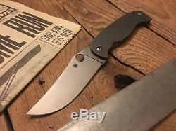 Spyderco Farid Mehr K2 Frame Lock Knife (4.5 Satin) C185TIP