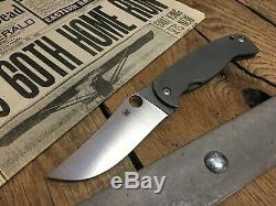 Spyderco Farid Mehr K2 Frame Lock Knife (4.5 Satin) C185TIP