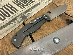 Spyderco Farid Mehr K2 Frame Lock Knife (4.5 Satin) C185TIP