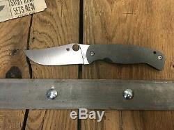 Spyderco Farid Mehr K2 Frame Lock Knife (4.5 Satin) C185TIP