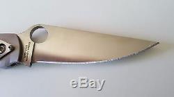 Spyderco Military Model Titanium PlainEdge Knife