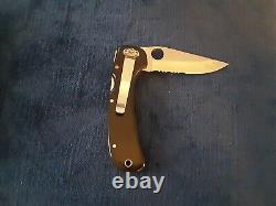 Spyderco Wayne Goddard SPC18PS 50/50 Folder Vintage Knife Japan Satin Blade