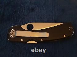 Spyderco Wayne Goddard SPC18PS 50/50 Folder Vintage Knife Japan Satin Blade