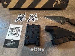 Stroup Knives Bravo 5 Fixed Knife 3.5 1095HC Steel Full Tang Blade Rosewood