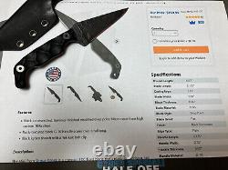 Stroup Knives Mini EDC Fixed Blade Knife Black G-10