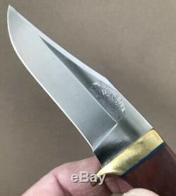 Sunrise River Custom Handmade Knife By Jay Maines- WithLeather Sheath- Used-VGC