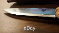 TBS BOAR Bushcraft knife with Curly Birch handle in K720 Carbon Tool Steel