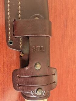 TBS Grizzly Bushcraft Survival Knife Curly Birch, Full Tang, 5 Inch Blade