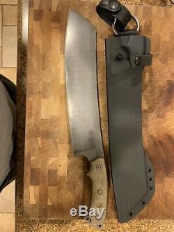 TOPS El Chete Micarta Handle 1095HC Fixed Blade Survival Knife ELCH-01 Dangler