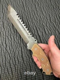 TOPS KNIVES STEEL EAGLE 107D DELTA CLASS With CAMO TANTO BLADE NEVER USED/CARRIED