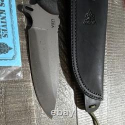 TOPS Knives Silent Hero Fixed Blade High Carbon Steel Micarta Handle Sheath