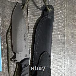 TOPS Knives Silent Hero Fixed Blade High Carbon Steel Micarta Handle Sheath