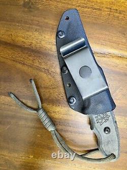 TOPS Tracker Scout Knife Fixed Blade Tactical Survival Hunting Knife Modified