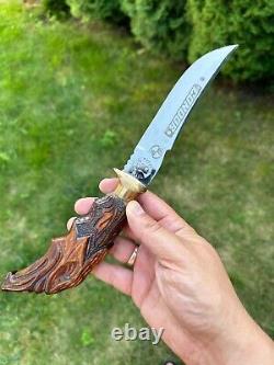 TROPHY military KNIFE handmade prison hunting knife war Ukraine soldier