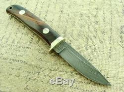 Tak Fukuta Japan Damascus Hunting Skinning Fixed Blade Knife Set Vintage Knives