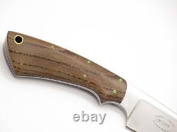 Terry Miller Nebraska USA Custom Fixed Blade Wood Handle 6.87 Hunting Knife