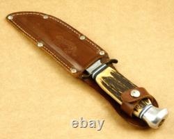 Tiger Vintage Stag Horn Handle Hunting Knife Made in Solingen Germany