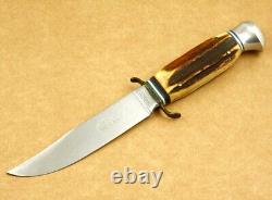 Tiger Vintage Stag Horn Handle Hunting Knife Made in Solingen Germany