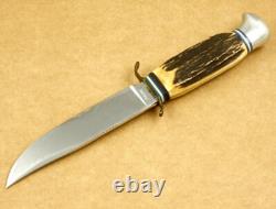 Tiger Vintage Stag Horn Handle Hunting Knife Made in Solingen Germany