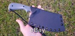 Todd Hunt (T. M. Hunt) Custom Cleaver Fixed Blade Knife Sheath Bushcraft Hunting