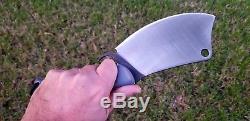 Todd Hunt (T. M. Hunt) Custom Cleaver Fixed Blade Knife Sheath Bushcraft Hunting