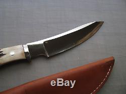 Todd Krein Custom Stag Handle Hunting Skinning Knife