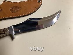 Tonerini Old Buccaneer Fixed Blade Knife Nice Used Vintage With Sheath Italy