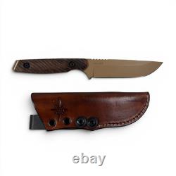 Toor Knives Field 2.0 Hunting Knife Mojave Sand with Leather Sheath