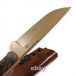 Toor Knives Field 2.0 Hunting Knife Mojave Sand with Leather Sheath