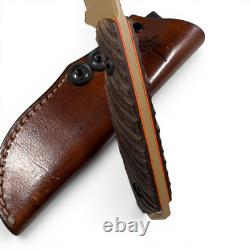 Toor Knives Field 2.0 Hunting Knife Mojave Sand with Leather Sheath